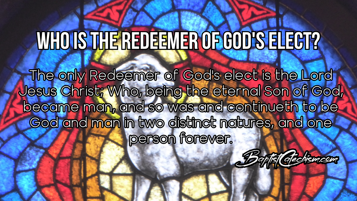 Who is the Redeemer of God’s Elect? (Part 3)